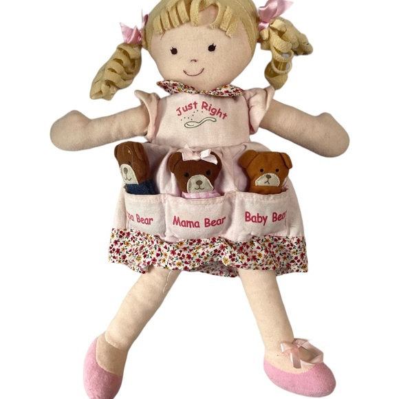 🦄North American Bear Co. Dolly Pockets Goldilocks The Three Bears Plush - Picture 1 of 5